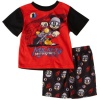 Disney Mickey Mouse Motor Sports Red Toddler Shorts Pajamas