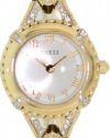 GUESS U0135L2 Women's Yellow Gold-Tone Petite Crystal Watch