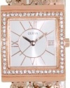 GUESS U0140L3 Rose Gold-Tone Embellished Bracelet Watch