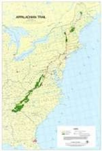 Appalachian Trail Wall Map (Maine to Georgia)