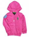 PRL Tod Girl Terry Hoodie, Pink, 6