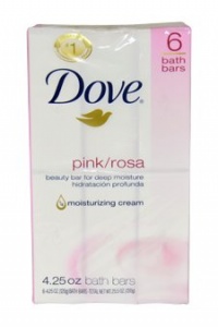 Dove Beauty Bars Soap for Women, Pink/Rosa, 6 Count