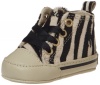 Ralph Lauren Layette Sag Harbour High Crib Shoe (Infant/Toddler),Zebra Haircalf,3 M US Infant