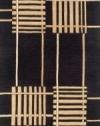 Area Rug 2x12 Runner Contemporary Black Color - Momeni New Wave Rug from RugPal