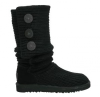 UGG® Australia Classic Cardy Black 4 Kids Boots