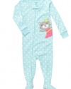 Carter's Polka Dot Kitty Pajamas TURQUOISE 18 Mo