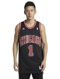 NBA Chicago Bulls Derrick Rose Black Swingman Jersey