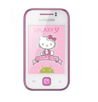 Samsung Galaxy Y S5360/S5363 Unlocked GSM Phone with Android 2.3 OS, Touchscreen, 2MP Camera, GPS, WiFi, Bluetooth, FM Radio and microSD Slot - Hello Kitty