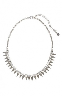 Armani Exchange Womens Rhinestone Spike Necklace