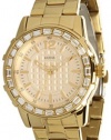 Guess Women's U0018L2 Dazzling Sport Petite Gold-Tone Stainless Steel Watch