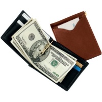 Mens CashClip Leather Wallet