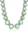 Anne Klein Gold-Tone Green Collar Necklace, 16