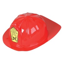 Firefighter Chief Hat Plastic Child (Set of 12)