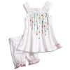 GUESS Kids Girls Newborn Girl Flyaway Dress with Bloomer