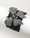 Trendy Fashion Jewelry - Butterfly Leather Bracelet - By Fashion Destination (Hematite) | Free Shipping