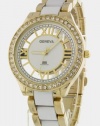 Trendy Fashion Jewelry - Steel Bracelet Fashion Watch - By Fashion Destination (Gold/White) | Free Shipping