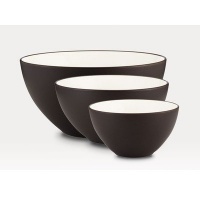 Noritake 3-Piece Colorwave Bowl Set, Chocolate