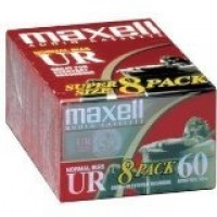 Maxell UR-60 Blank Audio Cassette Tape - 8 Pack (109085)