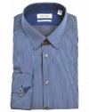 Calvin Klein STEEL Slim Fit Non Iron Striped Dress Shirt