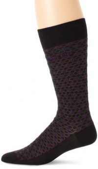 HUGO BOSS Men's Modal Micro Grid Pattern Sock