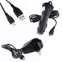 Fosmon Micro USB Value Pack Bundle for Samsung Galaxy S4 IV / i9500 - Includes Home / Travel Charger, Car / Vehicle Charger and USB Cable