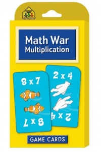 Math War Multiplication Game Cards