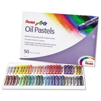 Pentel Arts Oil Pastels, 50 Color Set (PHN-50)