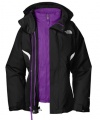 The North Face Girls Boundary TriClimate Jacket (Sizes 7S - 20XL) - black/pixie purple, xl/18-20