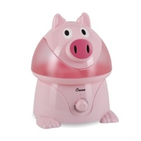 Crane Adorable Ultrasonic Cool Mist Humidifier with 2.1 Gallon Output per Day - Pig