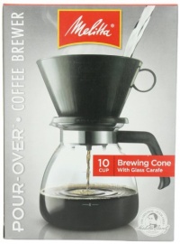 Melitta Cone Filter Coffeemaker 10 Cup, 1-Count