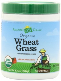 Amazing Grass Organic Wheat Grass Powder, 30 Servings, 8.5-Ounce Container