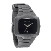 Nixon Rubber Player Grey Black Mens Watch A139195