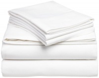 Pinzon Signature 190-Gram Cotton Velvet Flannel King Sheet Set, White