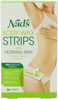 Nad's Body Wax Strips, 20 Count