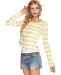 Sunny stripes make this Free People top a cute pick for summer style!