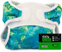 Bummis Swimmi Swim Diaper and Rockin Green Bundle (Turtles, Extra Large)