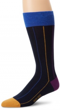 HUGO BOSS Men's Pinstripe Mid Calf Dress Sock