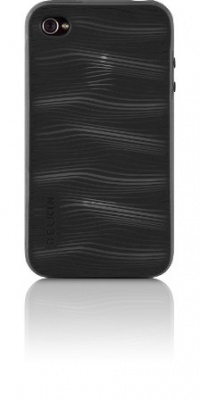 Belkin Grip Graphix Silicone Sleeve for iPhone 4 - Black Pearl/Clear