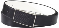 Kenneth Cole Reaction Men's Beaded Plaque Buckle Belt