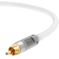 Mediabridge Ultra Series Subwoofer Cable - (15 Feet, White) - Dual Shielded with RCA to RCA Gold Plated Pro Grade Connectors