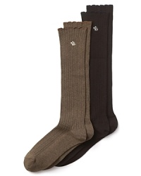 Lauren Ralph Lauren Scallop Knee High Socks