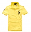 Ralph Lauren Custom-Fit * Big Pony S/S * YELLOW/DARK BLUE PONY - XL Polo shirt