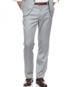 Don't downplay your sharp style. Show off your polished look with these slim-fit pants from INC International Concepts.