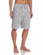 Nautica Men's Knit Hull Yarn Dyed Striped Short