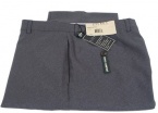 Ralph Lauren Men's Flat Front Solid Charcoal Gray Wool Dress Pants