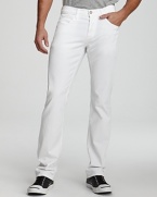 Featuring a classic 5-pocket silhouette and a straight leg, these Hudson pants in white round out your casual cool wardrobe.