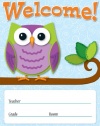 Carson Dellosa Colorful Owls Welcome Chart (114198)