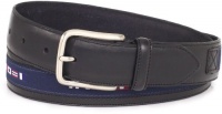 Nautica Men's Flag Ribbon Inlay Belt