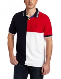 Nautica Men's Short Sleeve Colorblock Polo