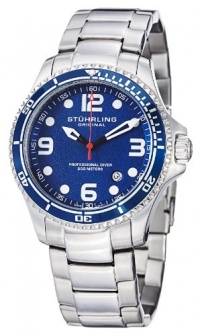 Stuhrling Original Men's 593.332U16 Aquadiver Grand Regatta Swiss Quartz Diver Date Blue Watch